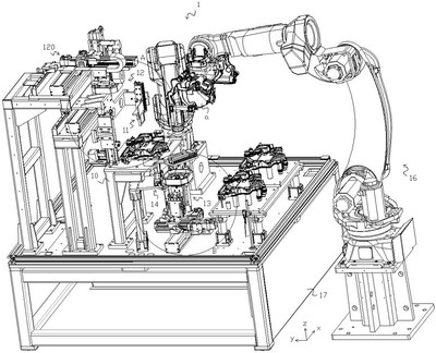 用于機(jī)動車零部件的多角度檢測裝置及組裝裝置